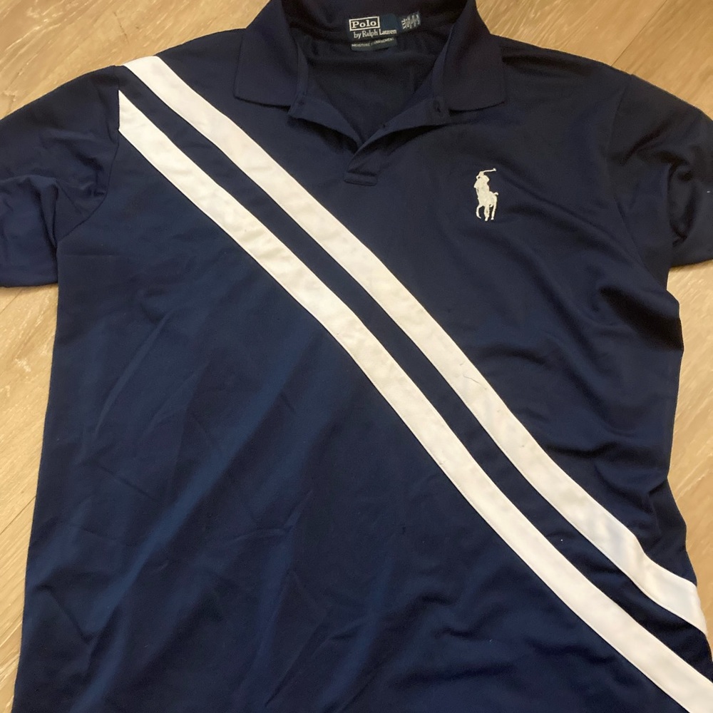 Used blue polo